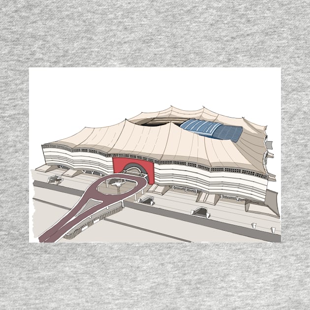 Sketching of Stadium Qatar by Roza@Artpage